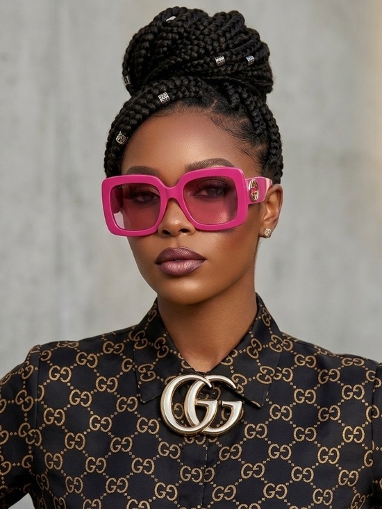 Gucci Accessories - Gucci Bold Hot Pink Square Sunglasses
